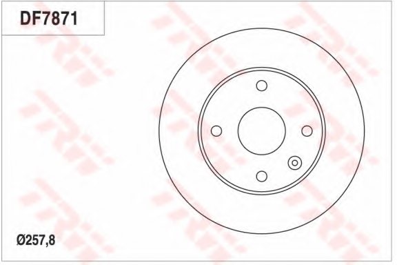 TRW DF7871 Brake Disc